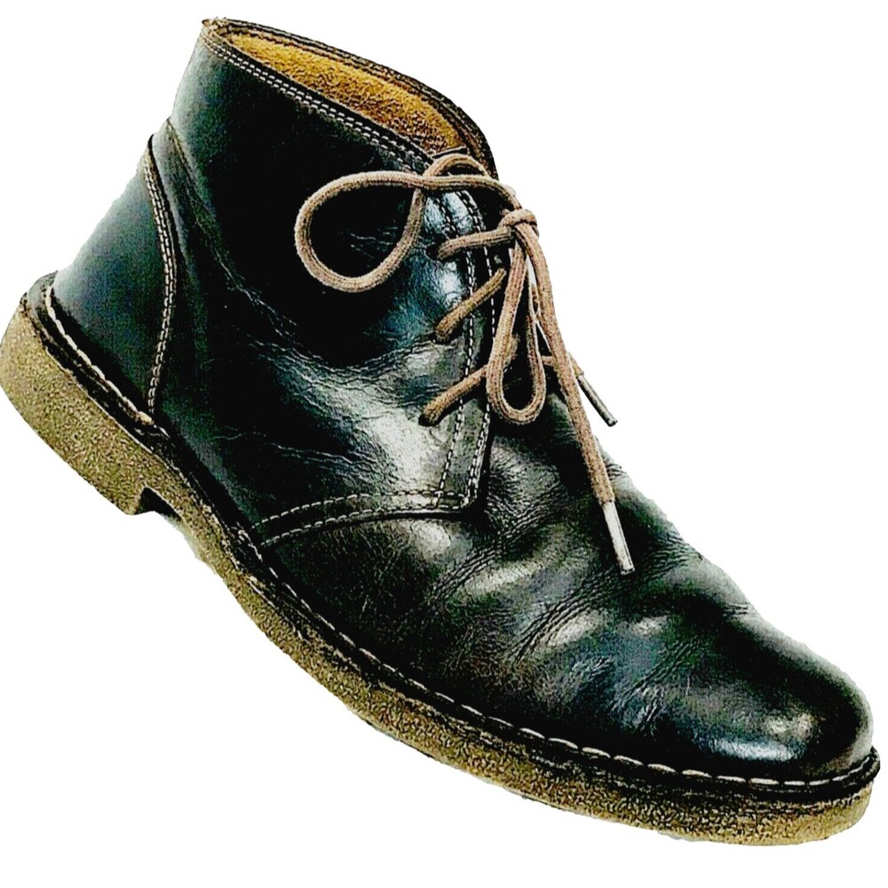Dockers Chukka Ankle Boot Leather Tussock Brown 9.5 Mens Crepe Sole Lace Up Shoe